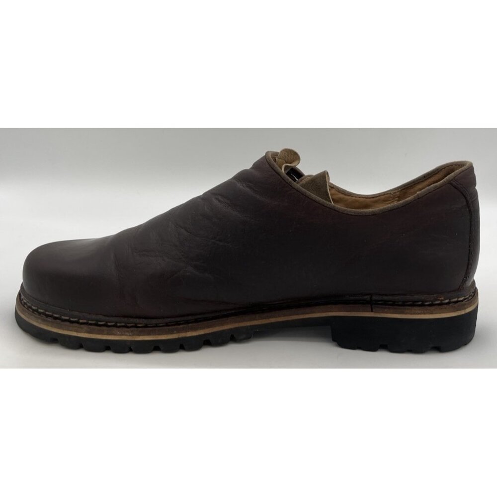 Dirndl + Bua Austria Bavarian Haferlschuhe Brown Leather Mens Shoes EU 45 US 12 - Picture 9 of 14